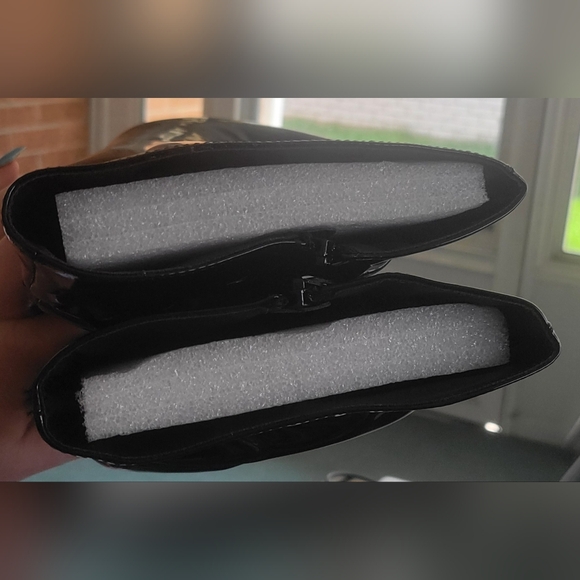 SHEIN Baddies black slouchy booties size 8 - Picture 2 of 5